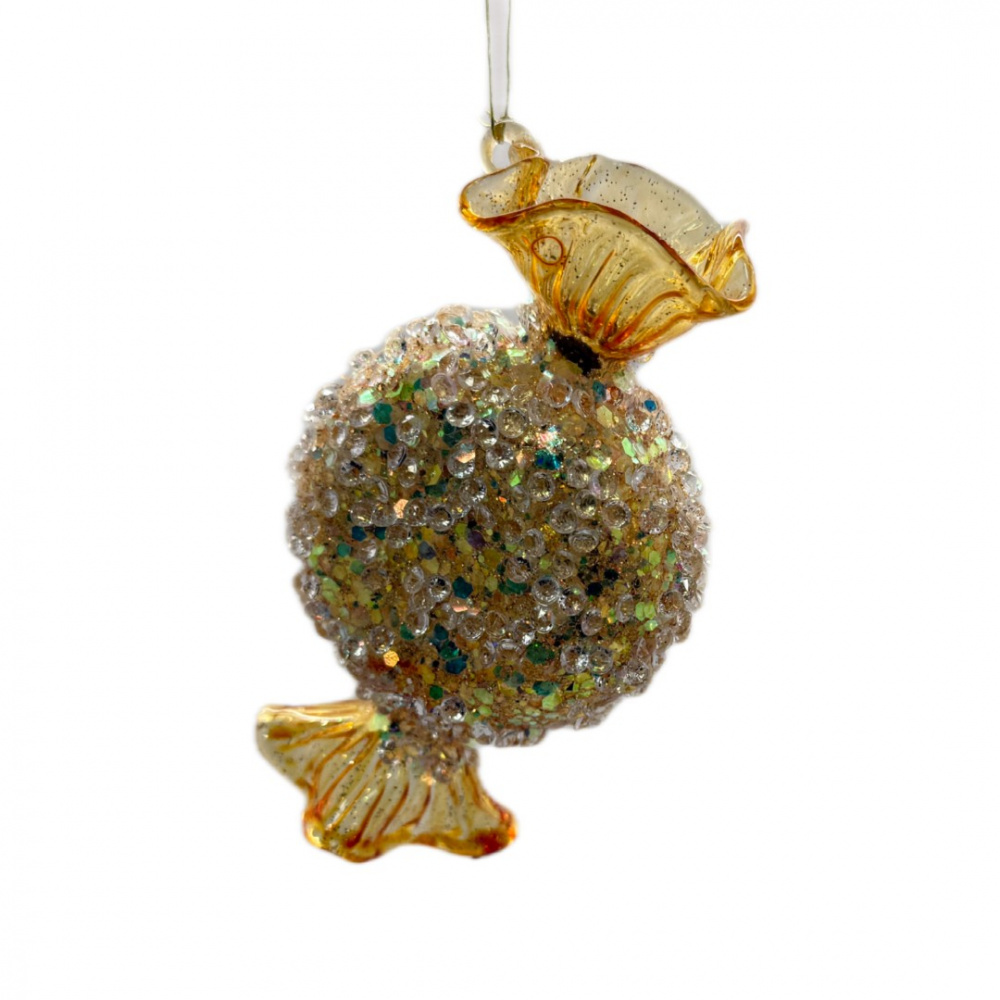 Конфета золотая глазурь с бусинками 7,5см