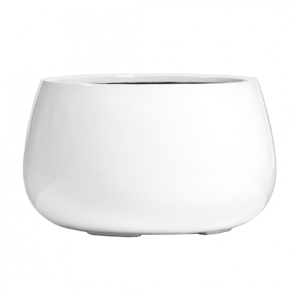 Кашпо Effectory Gloss низкая полусфера